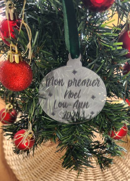 Boule de Noël mon premier Noël | Les Créations de Mélina